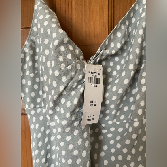 NWT A&F Knot-Front Slip Midi Dress - Picture 6 of 15